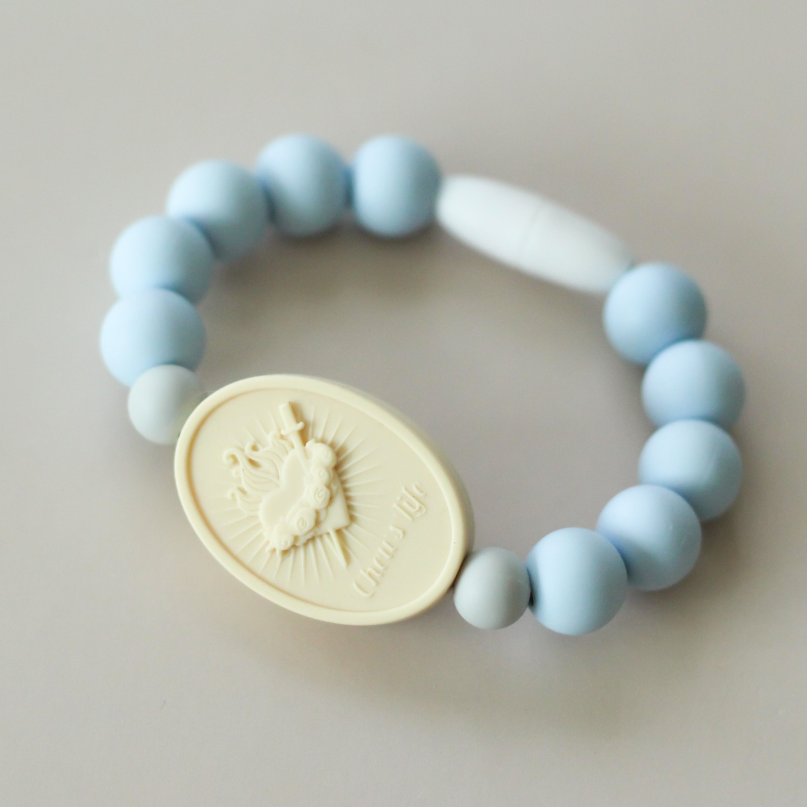 Immaculate Heart of Mary Saint Bracelet | | Light Blue