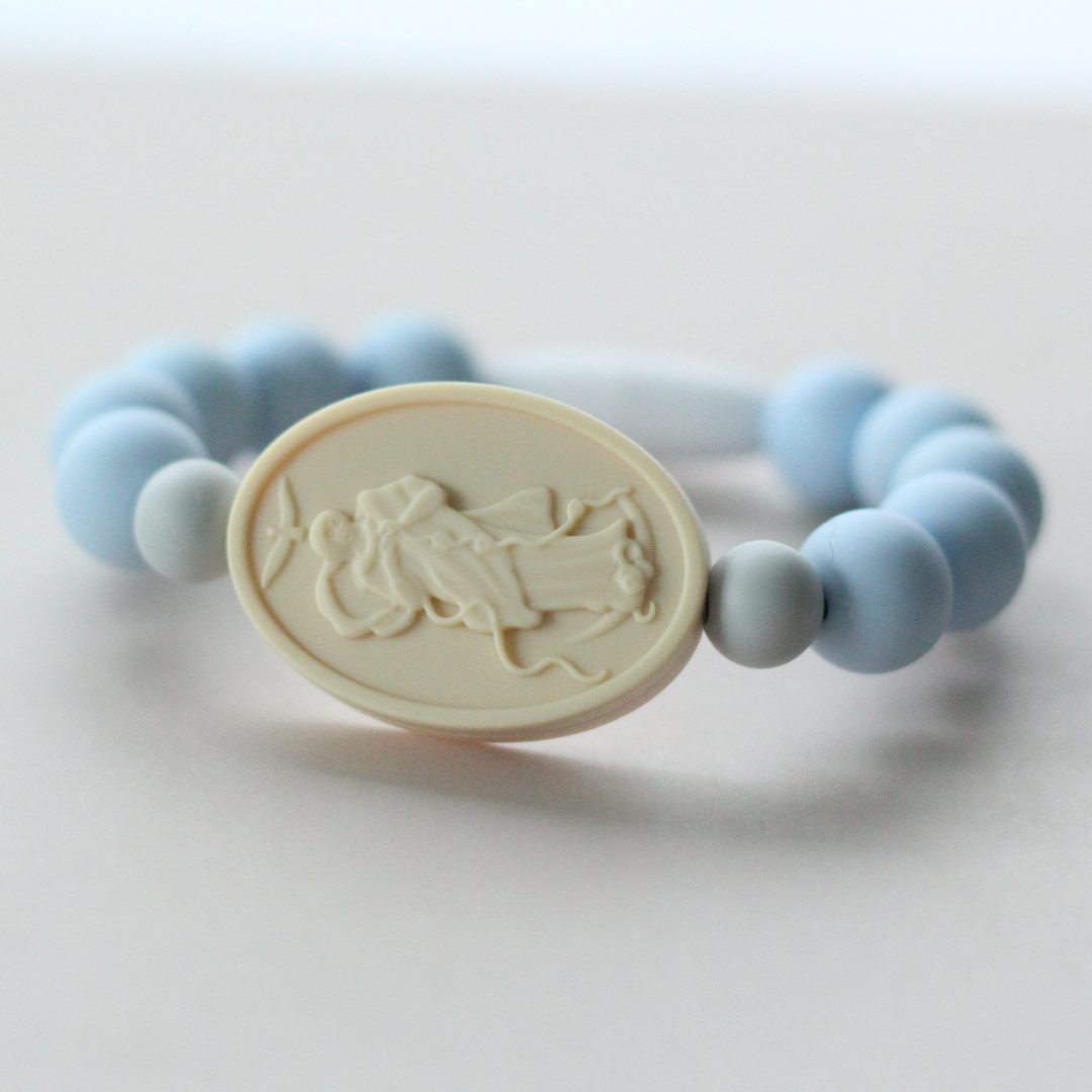 Immaculate Heart of Mary Saint Bracelet | | Light Blue