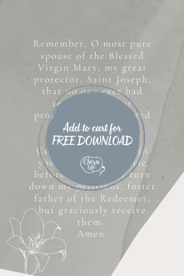 Memorare to St. Joseph