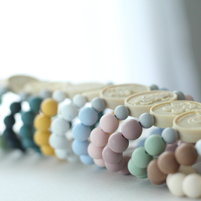 Miraculous Medal Saint Bracelet | Mixed Mauve