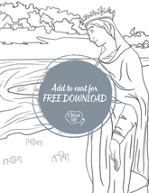 Our Lady of Lebanon Coloring Page | Donation to Caritas Lebanon Appeal