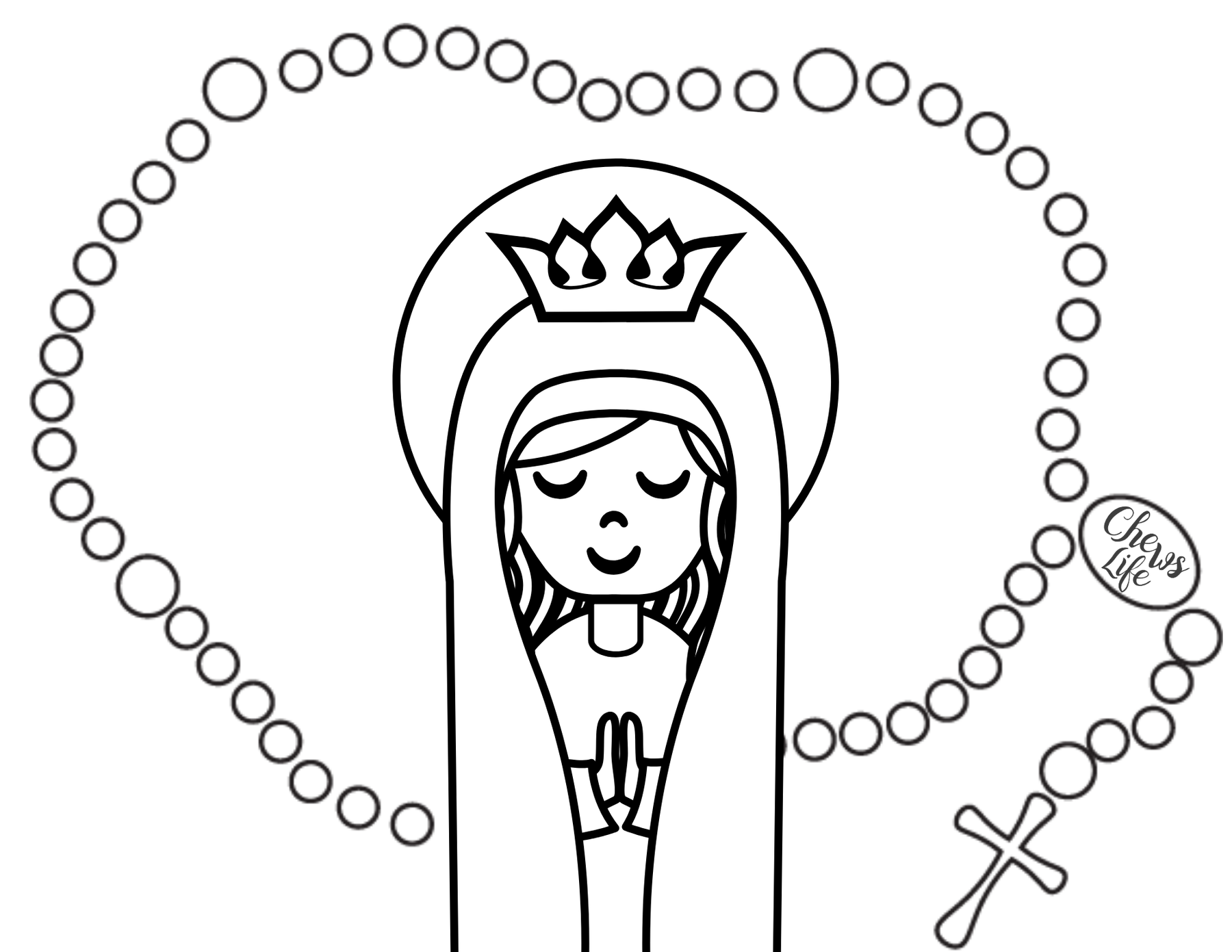 Spiritual Work of Mercy Postcard | Comfort the Sorrowful | Coloring page