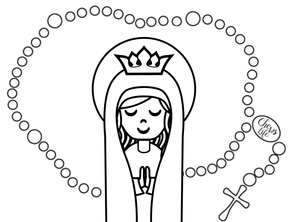 Spiritual Work of Mercy Postcard | Comfort the Sorrowful | Coloring page