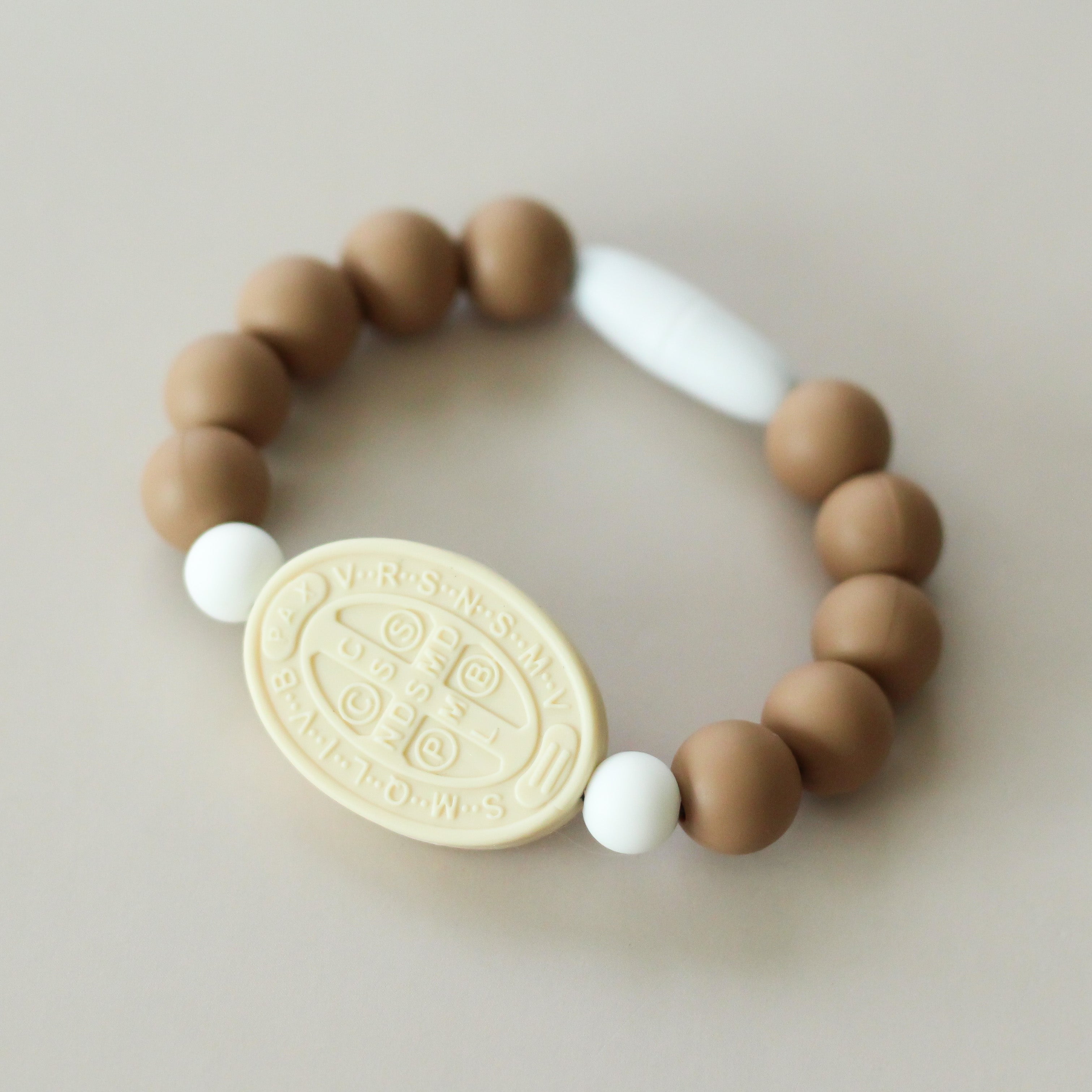St. Benedict Saint Bracelet | Caramel