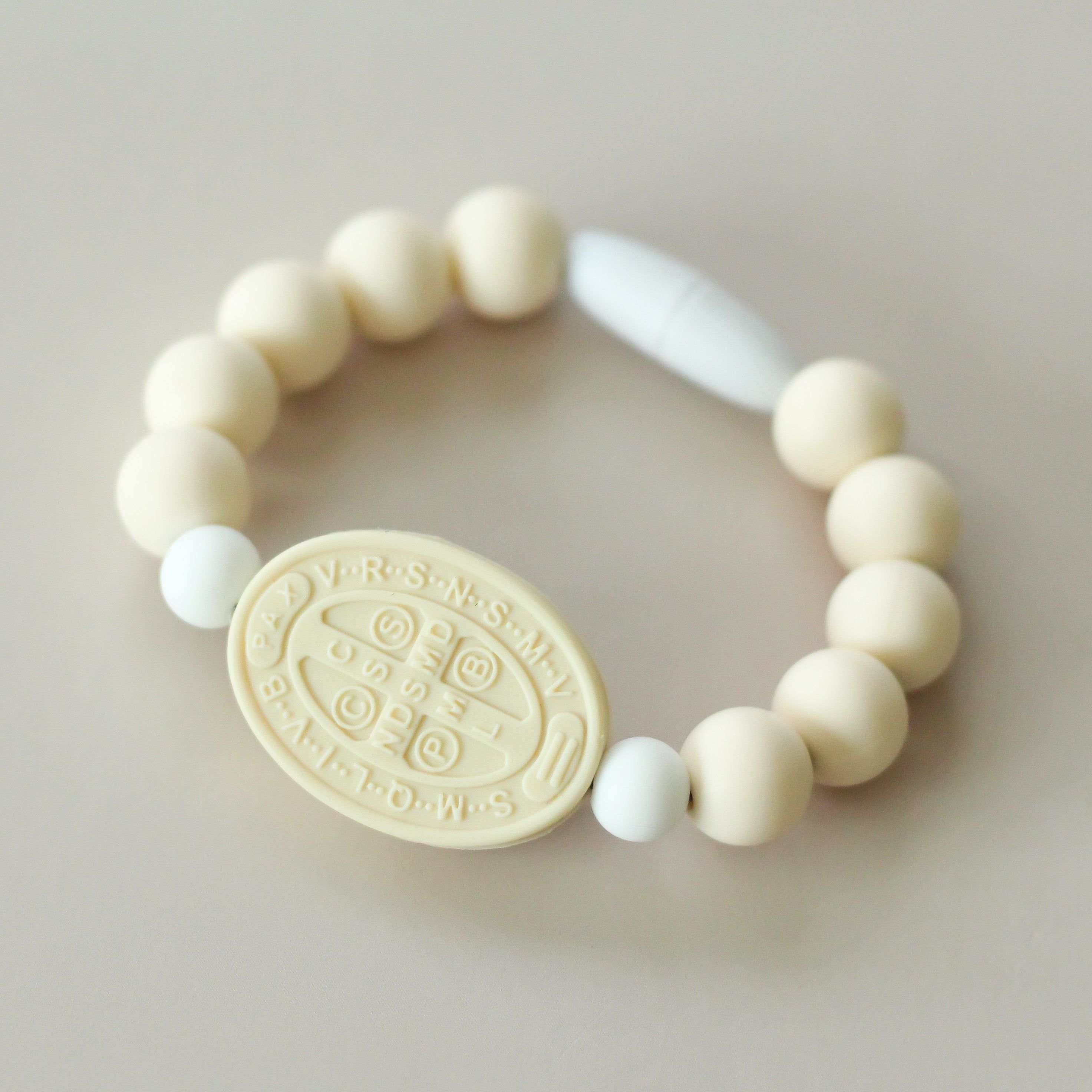St. Benedict Saint Bracelet | Cream