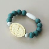 St. Joseph and St. Michael Saint Bracelet | Teal