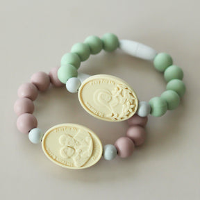 St. Therese with Sts. Zelie and Louis Saint Bracelet | Green