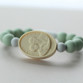 St. Therese with Sts. Zelie and Louis Saint Bracelet | Green