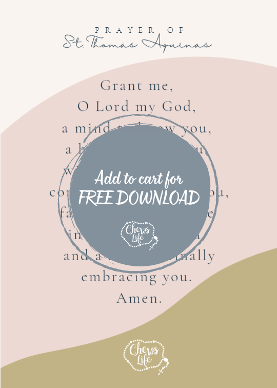 St. Thomas Aquinas Prayer | PDF