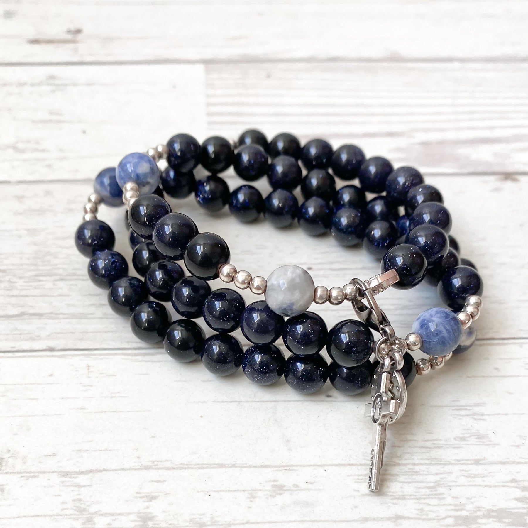 Stella Maris | Triple Stretch & Wrap Rosary Bracelet