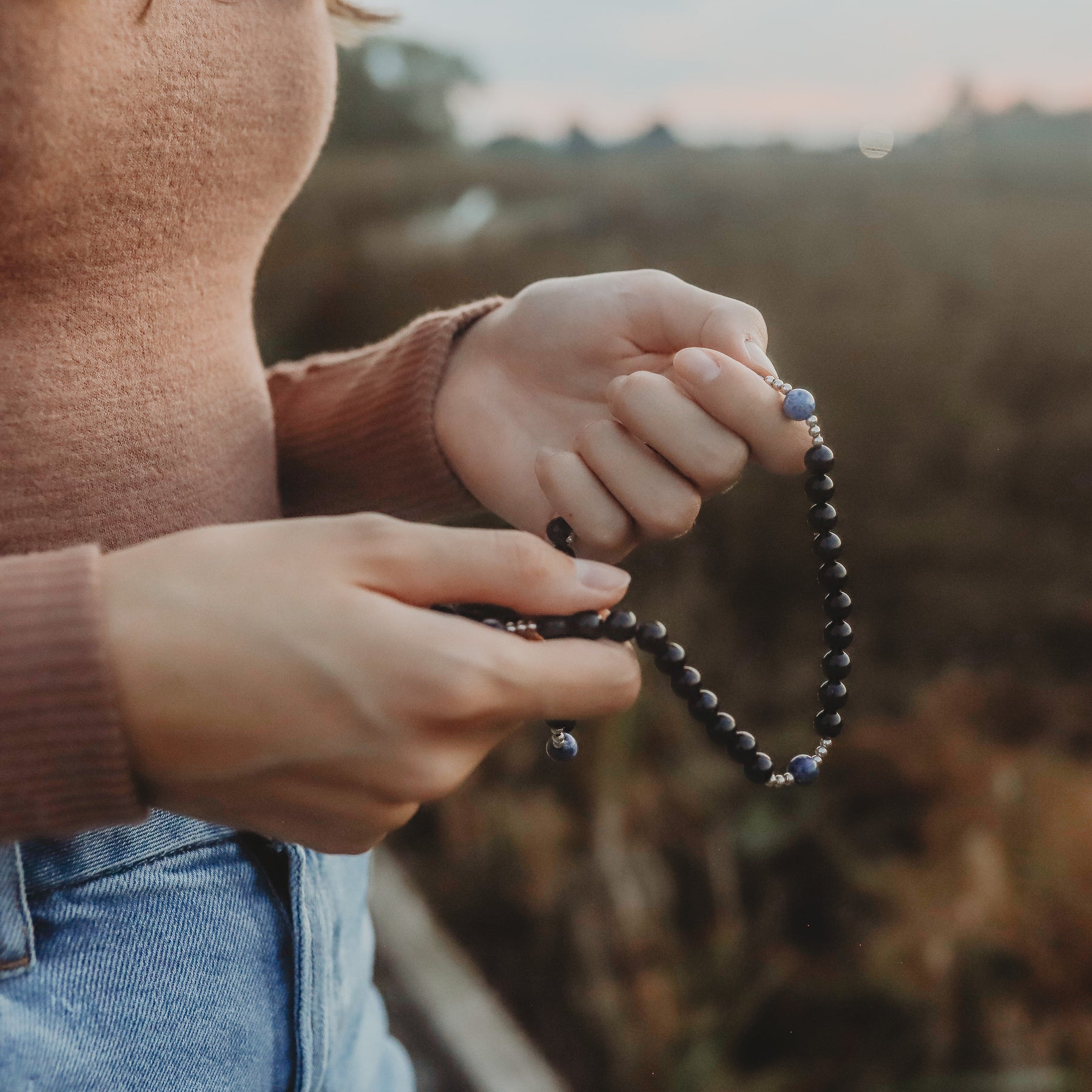 Stella Maris | Triple Stretch & Wrap Rosary Bracelet