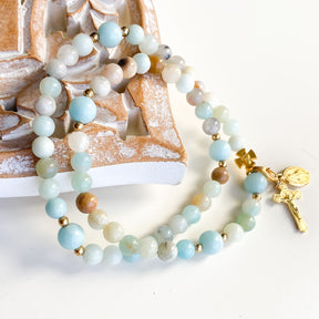 Gianna | Stretch & Wrap Rosary Bracelet | Small, Medium & Large