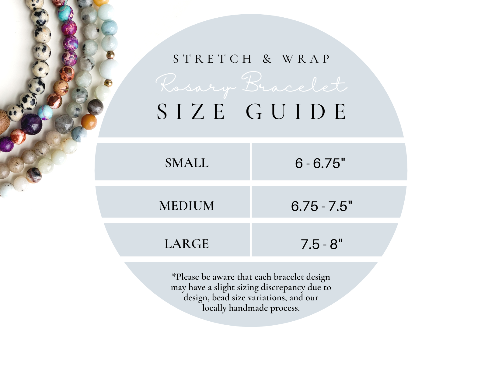 Our Lady of La Leche | Stretch & Wrap Rosary Bracelet | Small & Medium