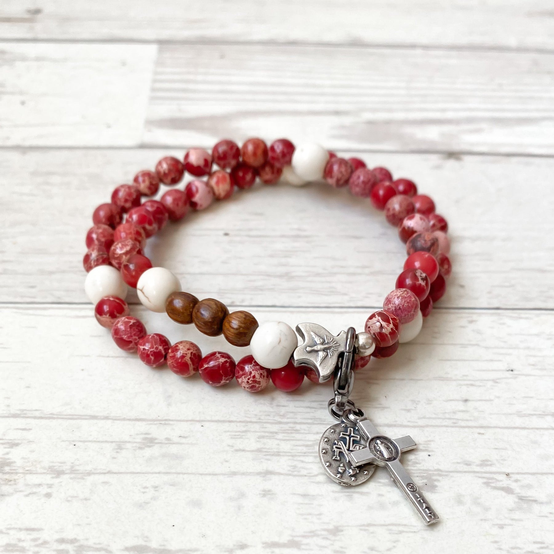 Spirit | Stretch & Wrap Rosary Bracelet | Small & Medium