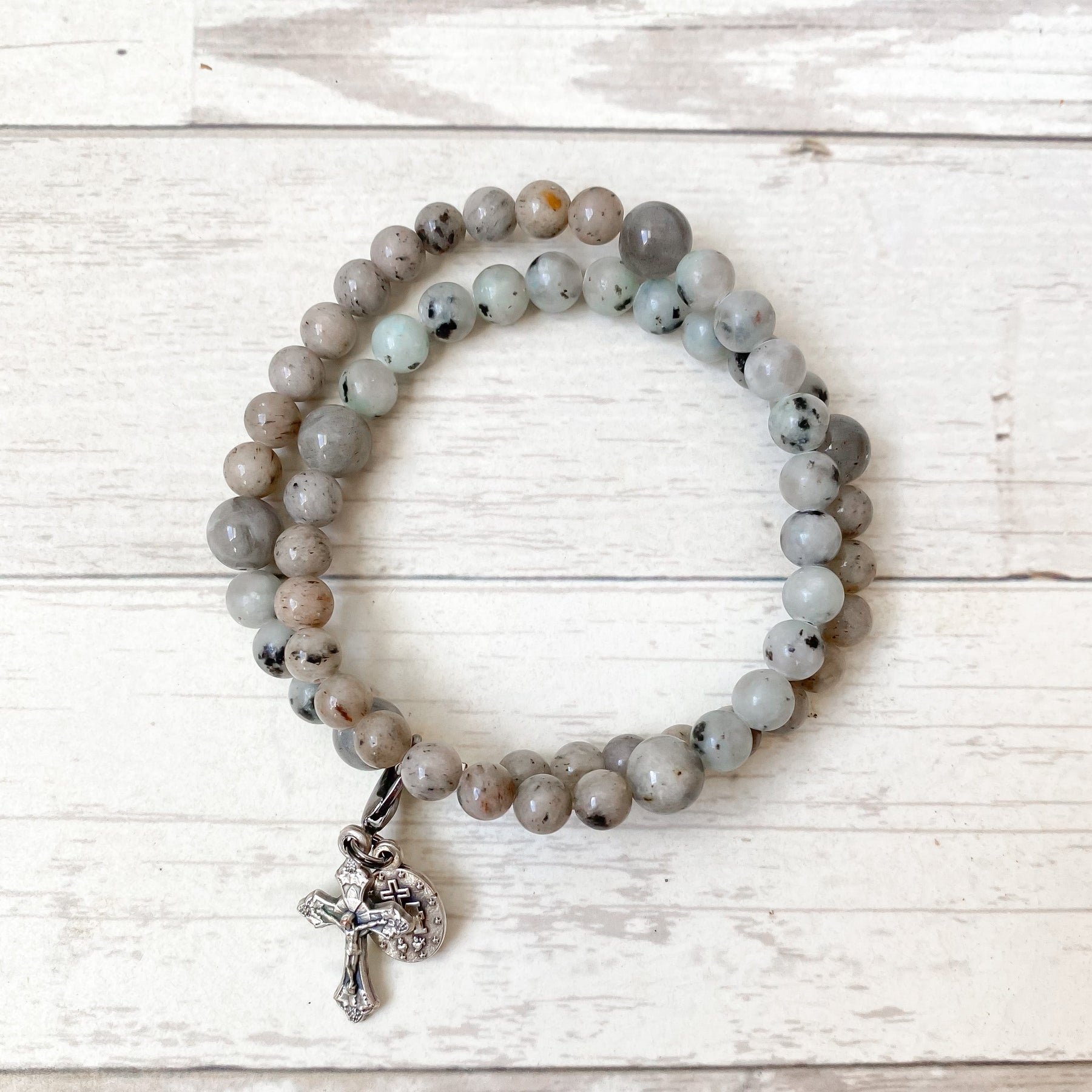 Vianney | Stretch & Wrap Rosary Bracelet | Small & Medium