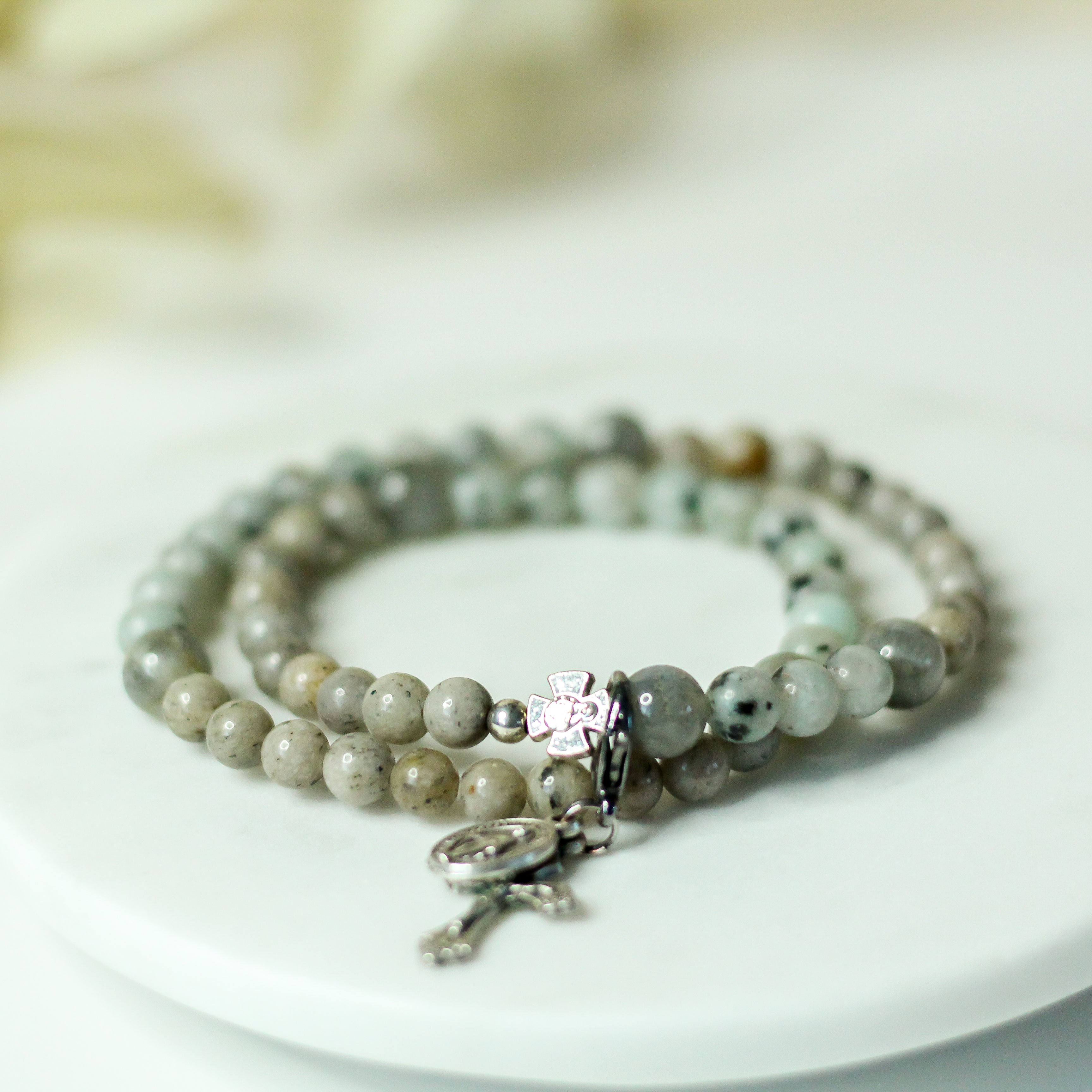 Vianney | Stretch & Wrap Rosary Bracelet