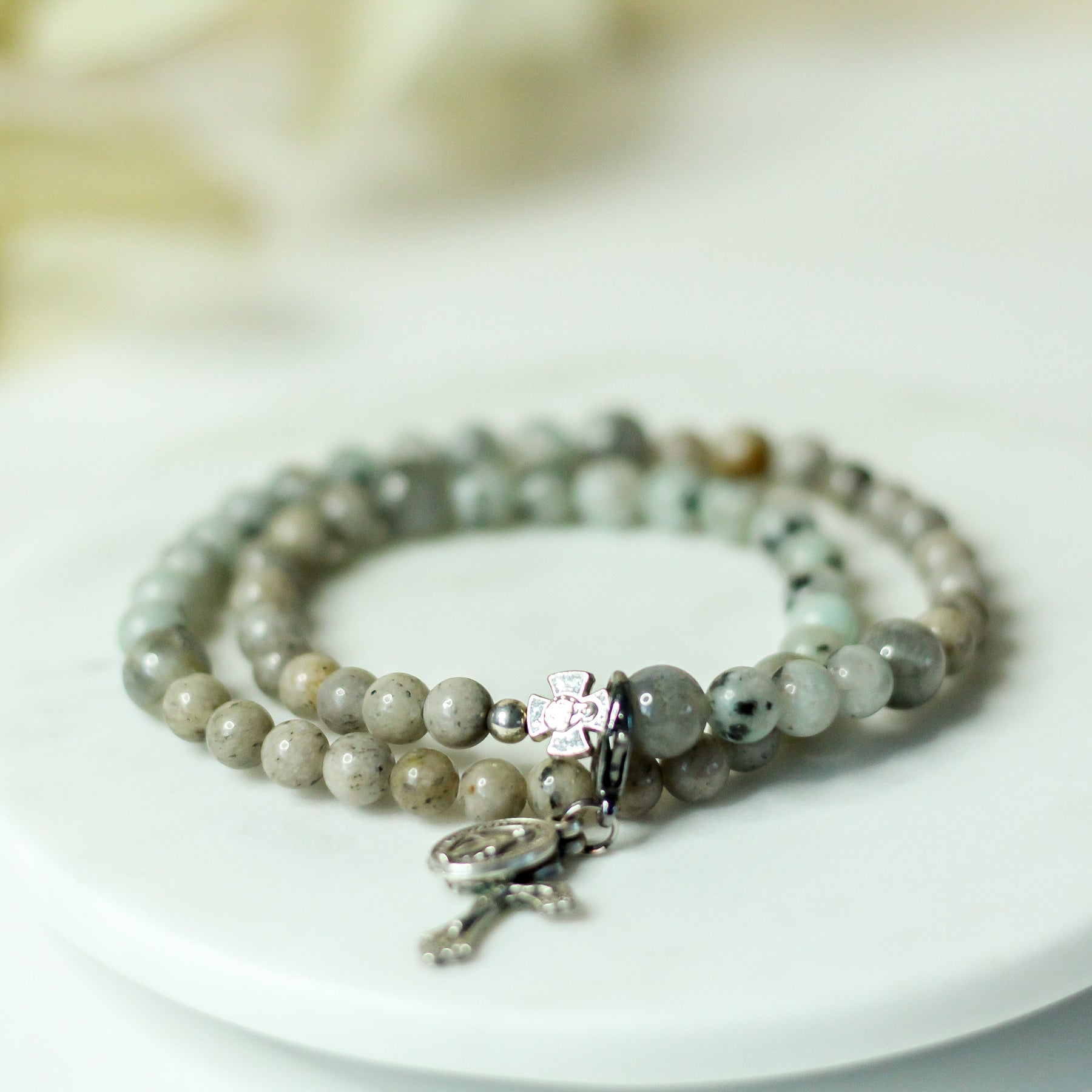 Vianney | Stretch & Wrap Rosary Bracelet | Small & Medium