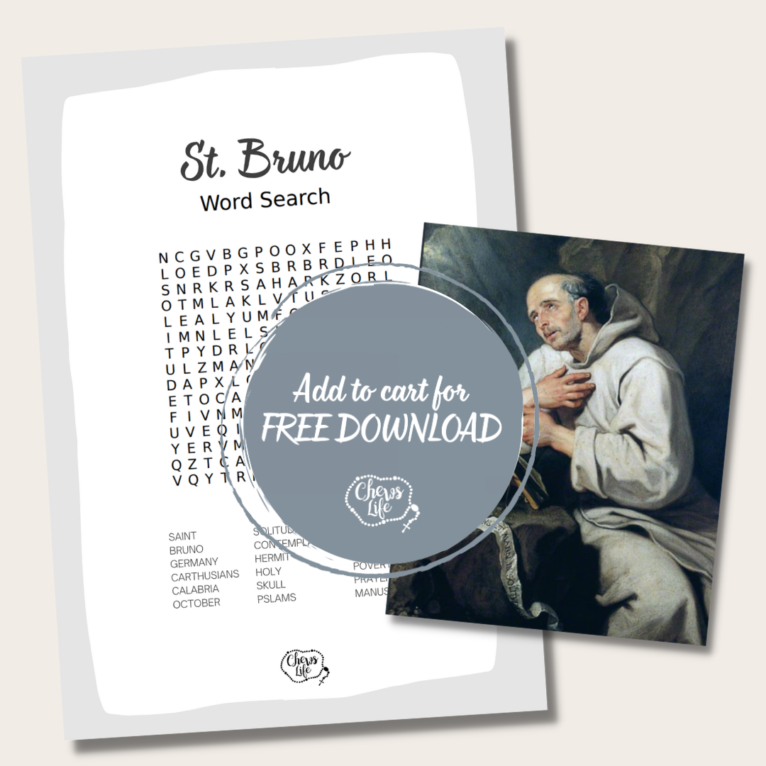 St. Bruno Word Search | Free Download